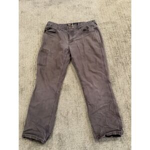 Ariat M4 Relaxed Straight 34/30 Brown Jeans (E1)